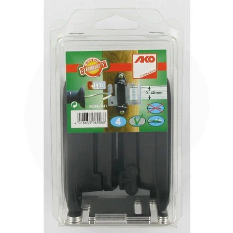 AKO Kit D'ancrage Pour Ruban à Fixer Sur Piquet En Bois 1 AKO Kit D'ancrage Pour Ruban à Fixer Sur Piquet En Bois