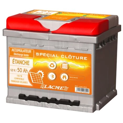 LACME Batterie Clôture 12V 50Ah - Lacmé 1 LACME Batterie Clôture 12V 50Ah - Lacmé