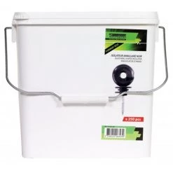 UKAL Isolateur Annulaire Noir - Seau De 250 à Fixer Sur Piquet En Bois