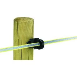 UKAL Isolateur RBR Mixte Bois Acier Diamètre 12 - Sachet De 25 à Fixer Sur Piquets En Bois