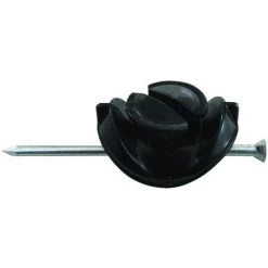 UKAL Isolateur à Clouer Grand Modèle Pour Fil Et Ruban Jusqu'à 10 Mm Par 25 à Fixer Sur Piquet En Bois