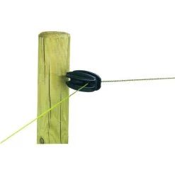 UKAL Isolateur Oeuf Noir Par 4 à Fixer Sur Piquet En Bois