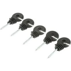 Isolateur De Clôture électrique, 100Pcs Isolateurs à Anneau à Visser Accessoires De Clôture Électrique Pour Poteau En Bois——Adélala -Clôture électrique Soldes Boutique 66386639 5