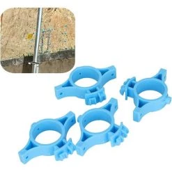 LangRay 50pcs Isolateurs De Clôture électrique, Isolateur De Tige De Borne De Clôture électrique à Impulsion ABS Avec Trou De 3,2 Cm, Accessoires De Clôture électrique Pour La Sécurité De La Ferme (bleu) -Clôture électrique Soldes Boutique 66411247 3