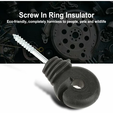 LangRay Isolateur De Clôture électrique, 50Pcs Isolateurs à Anneau à Visser Accessoires De Clôture Électrique Pour Poteau En Bois 2 LangRay Isolateur De Clôture électrique, 50Pcs Isolateurs à Anneau à Visser Accessoires De Clôture Électrique Pour Poteau En Bois – Image 2