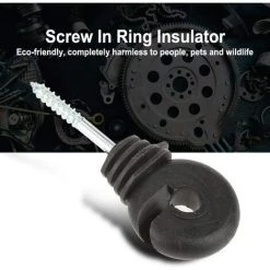 LangRay 50 Pcs Isolateurs Annulaires à Visser Anneau à Isolant à Vis Accessoires De Clôture Électrique Pour Poteau Piquet En Bois, Noir 7 LangRay 50 Pcs Isolateurs Annulaires à Visser Anneau à Isolant à Vis Accessoires De Clôture Électrique Pour Poteau Piquet En Bois, Noir -Clôture électrique Soldes Boutique 66411259 3