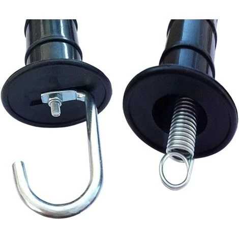 LangRay Poignée De Porte à Crochet Pour Clôture électrique Avec Ressort Isolé - Accessoires De Rechange Durables Pour Clôture électrique Pâturage (noir) 2 LangRay Poignée De Porte à Crochet Pour Clôture électrique Avec Ressort Isolé - Accessoires De Rechange Durables Pour Clôture électrique Pâturage (noir) – Image 2