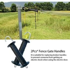 LangRay Poignée De Porte à Crochet Pour Clôture électrique Avec Ressort Isolé - Accessoires De Rechange Durables Pour Clôture électrique Pâturage (noir) 8 LangRay Poignée De Porte à Crochet Pour Clôture électrique Avec Ressort Isolé - Accessoires De Rechange Durables Pour Clôture électrique Pâturage (noir) -Clôture électrique Soldes Boutique 66411266 4