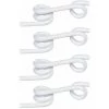CYCLINGCOLORS 4x Isolateur Cloture électrique Queue De Cochon PVC 19mm Blanc Universel Fil Corde Cordon Bétail Chèvre Poule Chevaux Chien