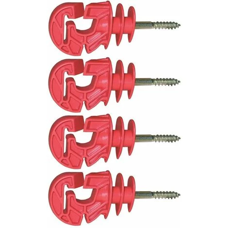 CYCLINGCOLORS 4x Isolateur Cloture électrique Kombi Universel Rouge à Visser Dans Piquet Bois Fil Corde Cordon Chevaux Vache Mouton Gibier 1 CYCLINGCOLORS 4x Isolateur Cloture électrique Kombi Universel Rouge à Visser Dans Piquet Bois Fil Corde Cordon Chevaux Vache Mouton Gibier