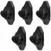 CYCLINGCOLORS 5x Isolateur Cloture électrique Universel Noir Piquet Bois Fil Corde Cordon Bétail Chèvre Poule Chevaux Chien