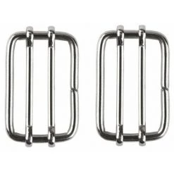 CYCLINGCOLORS 2x Connecteur Pour Ruban Acier Inoxydable 50mm Inox Cloture électrique Sangle Tendeur Boucle
